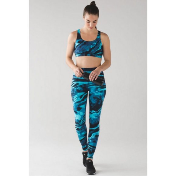 Lululemon Wunder Under High Rise Pant Flux 50g Multi Black Size 6 - Picture 1 of 12